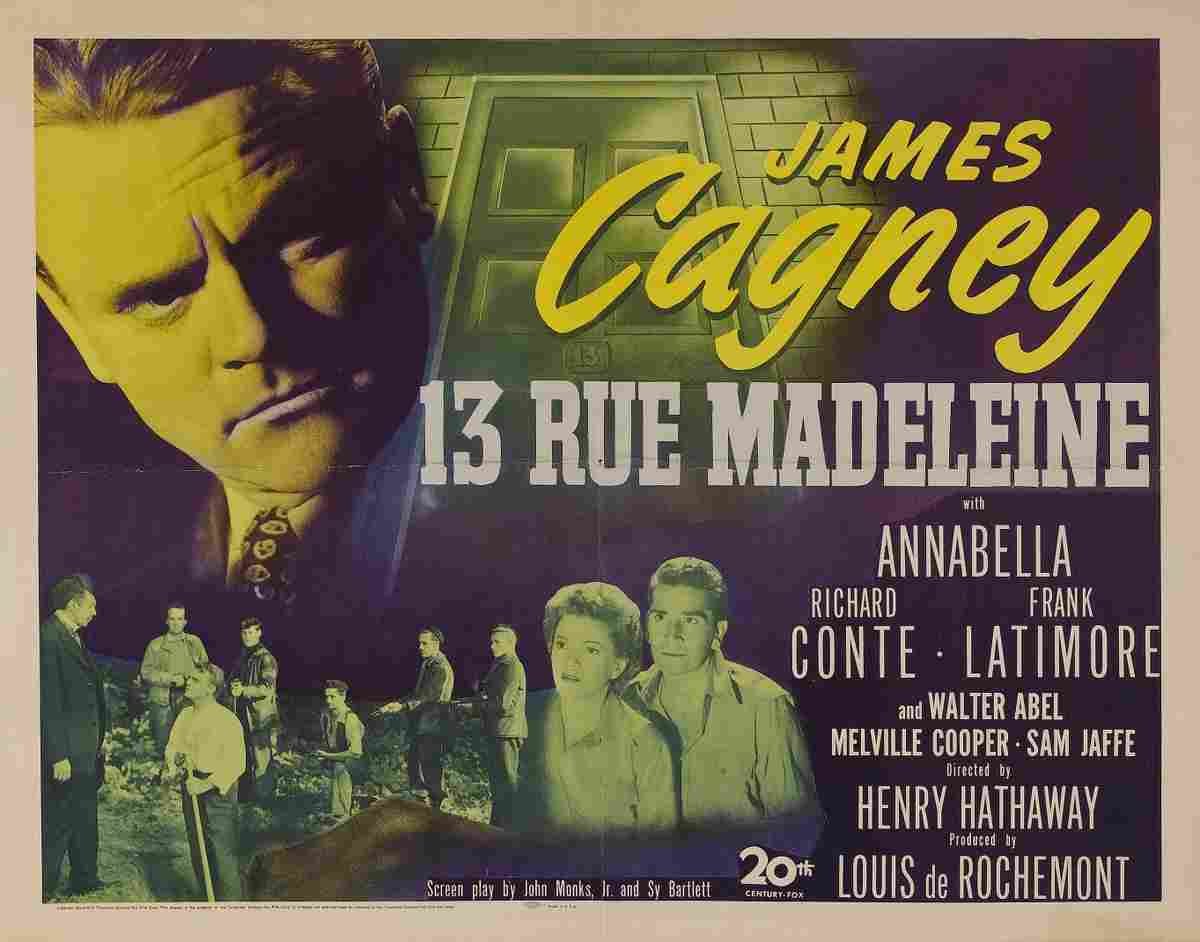 13 Rue Madeleine 02 film star poster A4 Photo Print