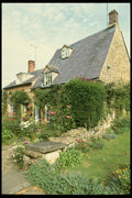 131004 Cotswold Cottage Garden 1 A4 Photo Print
