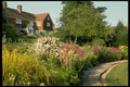 131050 View Across Pond To House A4 Photo Print
