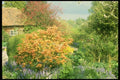 131062 Spring Garden, Acer Underplanted With Colored Bluebells A4 Photo Print