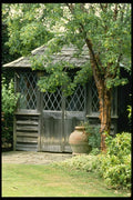 131076 Summer House With Manchurian Tree A4 Photo Print