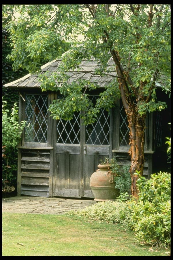 131076 Summer House With Manchurian Tree A4 Photo Print