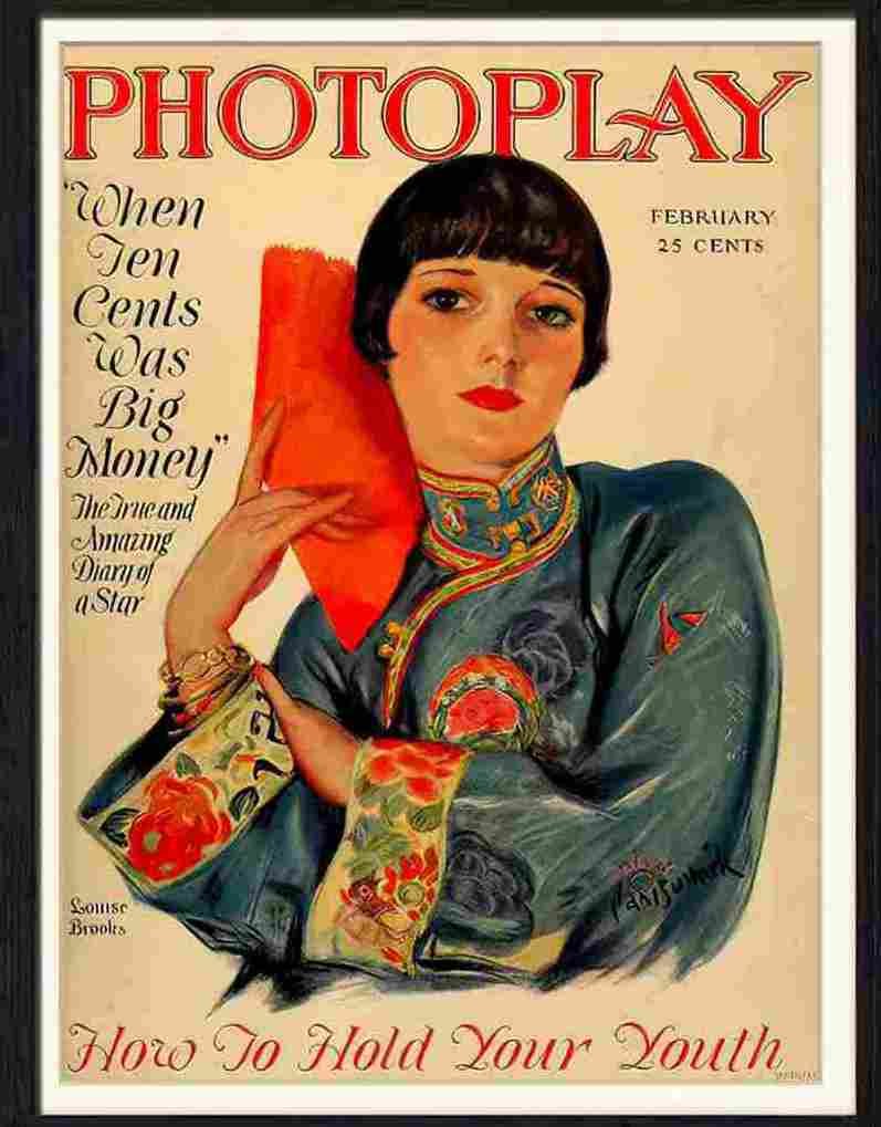 132 01 photoplay louise brooks Advert A4 Photo Print