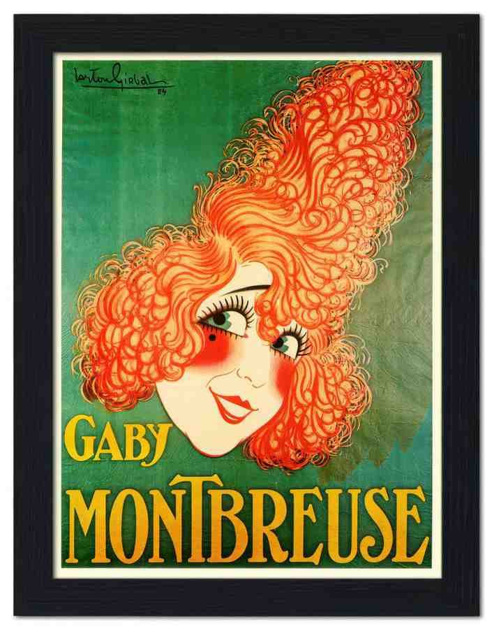 1323 gaby montbreuse arton girbal 1924 2 Vintage Advert A4 Photo Print