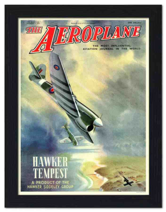 1337 aeroplane hawker tempest 1940s 2 Vintage Advert A4 Photo Print