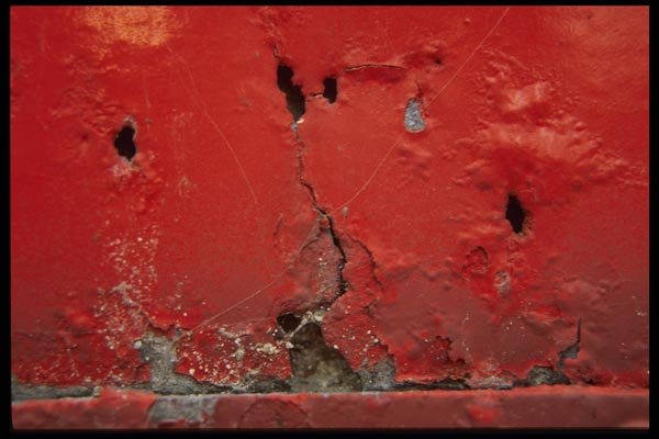 137002 Red Texture (Metal) A4 Photo Print
