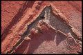 137011 Peeling Red Stucco A4 Photo Print