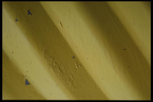 137012 Yellow Grooves (Wide) A4 Photo Print