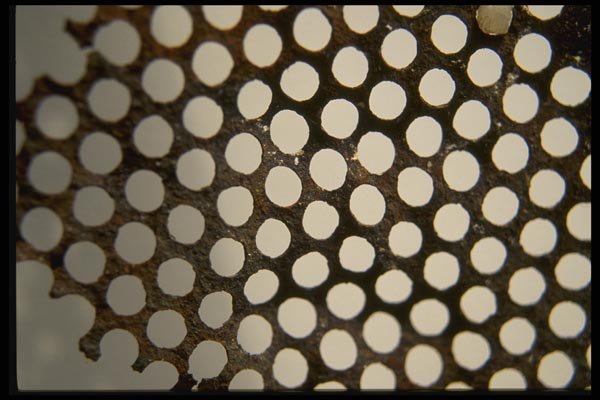 137069 Metal With Holes A4 Photo Print