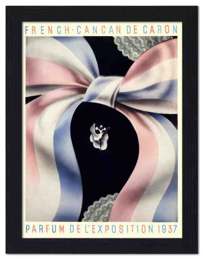 1376 french can can perfume art deco advert 1937 2 Vintage Advert A4 Photo Print