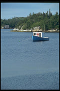 138014 Moored In The Bay A4 Photo Print