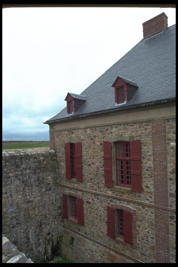 138019 Louisbourg Fortress, Old Architecture A4 Photo Print