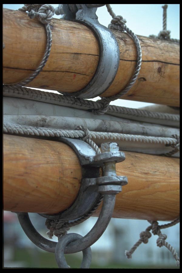 138027 Fishing Sloop Boom A4 Photo Print