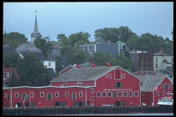 138031 Waterfront Of Lunenburg A4 Photo Print
