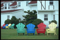 138041 Lounging Chairs At The Lodge A4 Photo Print