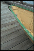 138043 Wooden Dock And Boat A4 Photo Print