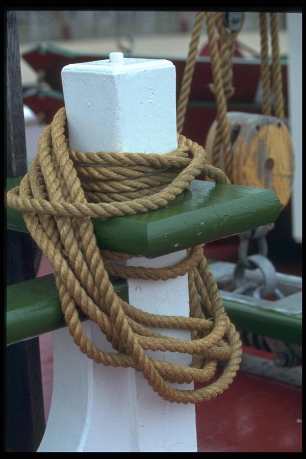 138049 Ropes And Pulleys A4 Photo Print