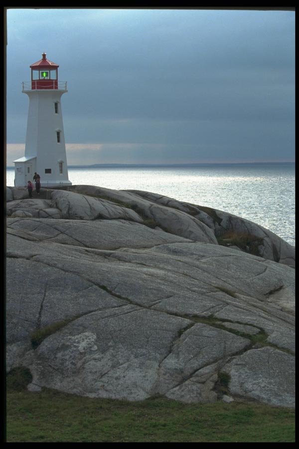 138051 Rockfaced Lighthouse, Peggy's Cove A4 Photo Print