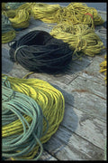 138081 Coiled Lines A4 Photo Print