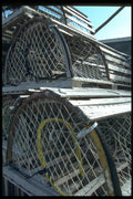 138082 Canada Lobster Traps A4 Photo Print