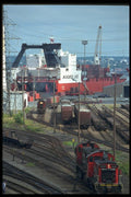138099 Trainyard And Shipdock A4 Photo Print