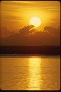 139050 Sunset Over Island A4 Photo Print