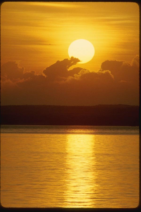 139050 Sunset Over Island A4 Photo Print