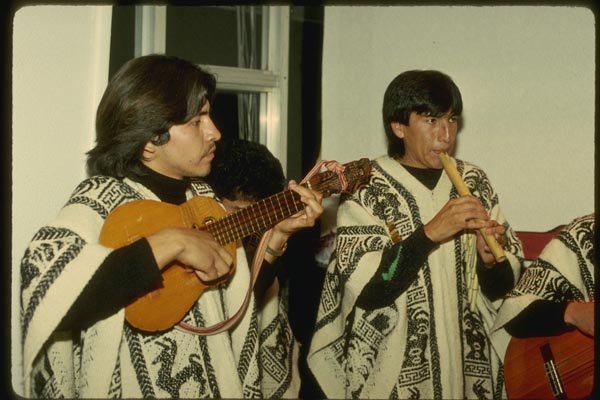 139055 Ecuadorian Musicians A4 Photo Print