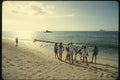 139079 Tourists Walking James Island A4 Photo Print