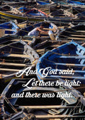 He shall shake off his unripe grape as the vine and shall cast off his flower as the olive A4 photo print 