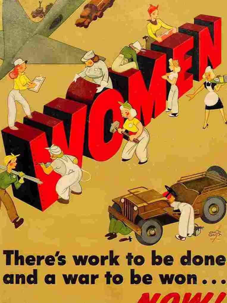 14 01 women war work 2 Advert A4 Photo Print
