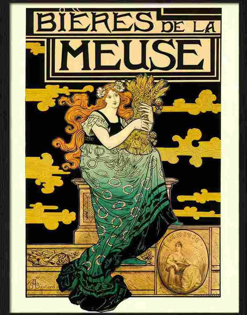 14 03 bieres de la meuse french Advert A4 Photo Print