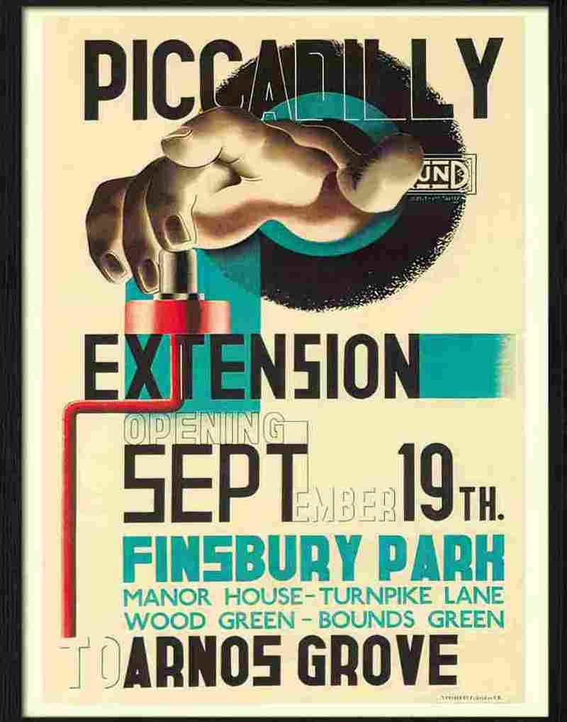 14 05 piccadilly extension 1930s london Advert A4 Photo Print