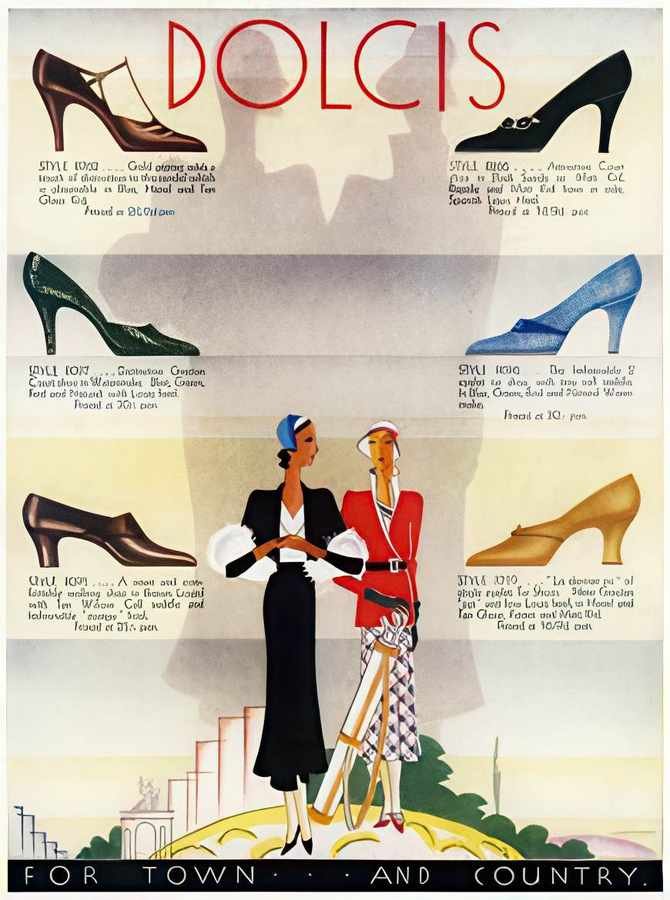 14 Dolcis Shoes Tow Vintage Advert A4 Photo Print