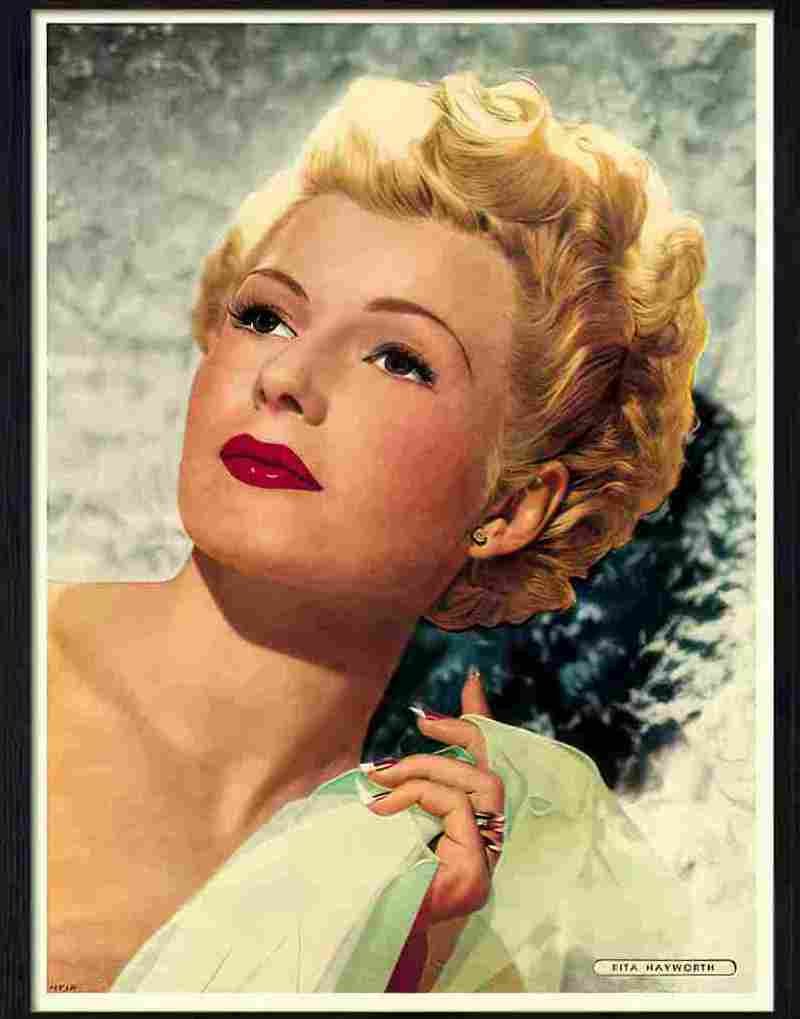 140 rita hayworth Advert A4 Photo Print