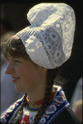 140000 Dutch Girl In Traditional Costume A4 Photo Print
