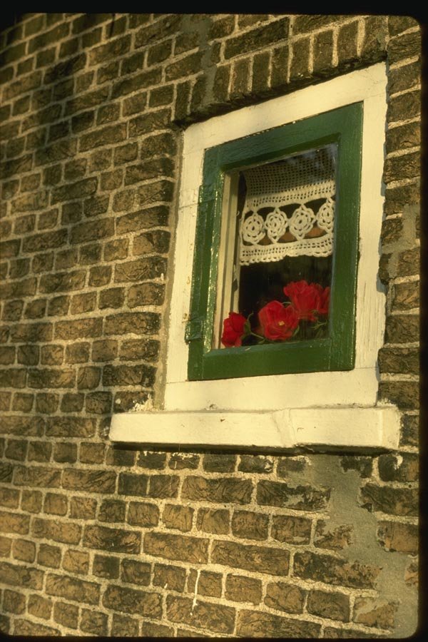 140004 Window At Old Dutch Farm A4 Photo Print