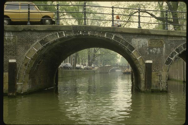 140013 Canal Bridge In Amsterdam A4 Photo Print