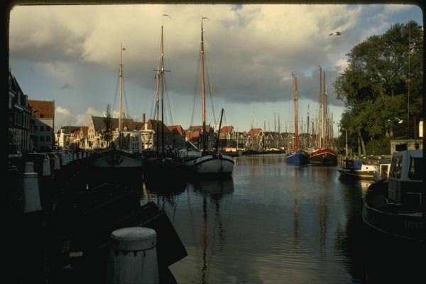 140037 Old Harbor Horn A4 Photo Print