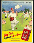 141 bar none cigarettes h m bateman1950s Advert A4 Photo Print
