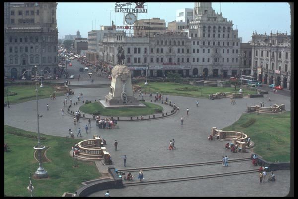 142000 Plaza San Martin, Lima A4 Photo Print