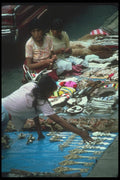 142003 Street Vendors, Lima A4 Photo Print