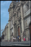142008 Front, National Cathedral, Plaza De Armas, Lima A4 Photo Print
