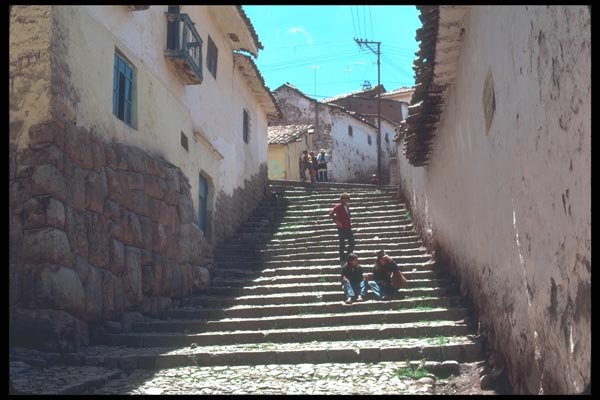 142026 Stairway Street, Cuzco A4 Photo Print