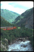 142038 Train Along The Anta River, Anta Valley A4 Photo Print