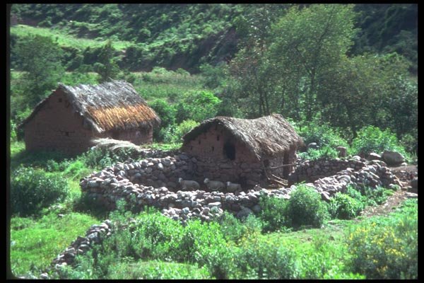 142040 Thatched Cottages, Anta Valley A4 Photo Print