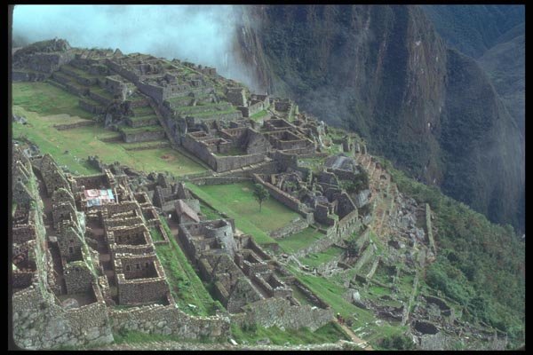 142054 Buildings, Machu Picchu A4 Photo Print