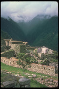 142055 Machu Picchu With Mountains A4 Photo Print