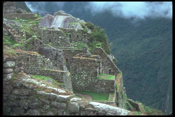 142056 Edge Of Hill, Machu Picchu A4 Photo Print