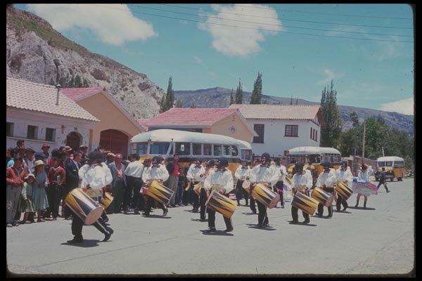 142074 Drummers In Puno A4 Photo Print